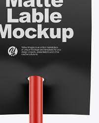 Download Swirl Lollipop With Stick Label Mockup In Packaging Mockups On Yellow Images Object Mockups