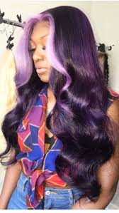 Black And Purple Wig Mayvenn Virgin Human Hair Bundles Extensions And Wigs Hair Styles Wig Hairstyles Hair Laid