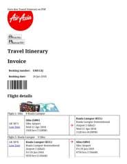 Book air asia flight tickets online with free cancellation on ixigo. Airasia Travel Itinerary Booking No Emulxj Pages 1 3 Flip Pdf Download Fliphtml5