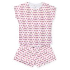 Riley Women's Pajama Short Set - Pickleball Pink | Lila & Hayes XL