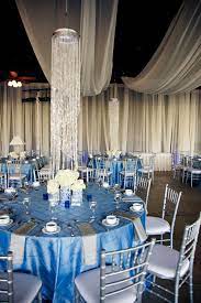 Elegant Winery Wedding With A Cool Color Palette Onewed Silver Wedding Decorations Silver Wedding Theme Blue Themed Wedding