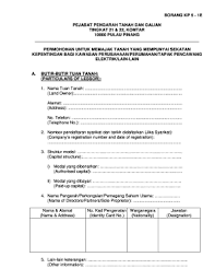 Nzr properties menghargai privasi anda. Pejabat Tanah Seberang Perai Utara Fill Online Printable Fillable Blank Pdffiller