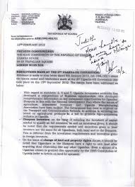 Name of the organisation : Letter From Permanet Secretary Uganda Ministry Of Foreign Affairs