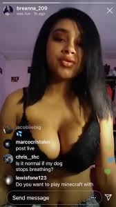 Breanna_209 Instagram thot flashing boobs