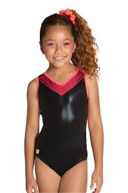 open back shine leotard