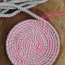 Coil Rope Bowl Tutorial And Materials Woven Rope Basket Making Kit And Instructions Diy Rope Crafts Diy Rug Coaster Crafts