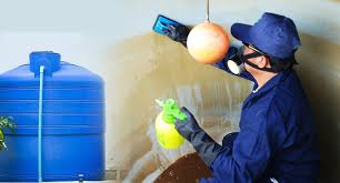 Disinfection process inside water tank