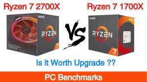 1700x vs 2700 specifications comparison. Ryzen 7 2700x Vs Ryzen 7 1700x Benchmarks Youtube