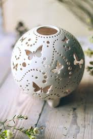 Butterfly Tea Light Holder Lupus Awareness Clay Candle Holders Clay Candle Etsy Butterfly