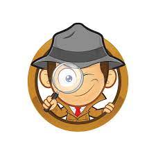 Detective Holding A Magnifying Glass With Circle Shape Clipart Picture Of A Det Affilia Cartoon Character Design Detective Theme Detective Themed Classroom