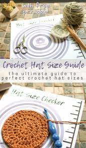 Crochet Hat Sizes The Flat Circle Method Crochet Hat Sizing Crochet Hat Size Chart Crochet Hats