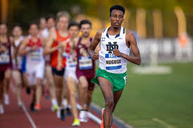 Aragon surged over the final 400 meters to cross the finish line in 4 minutes, 9.94 seconds. Nuguse Sets Ncaa Record And Hits Olympic A Standard In 1 500m Notre Dame Fighting Irish Official Athletics Website