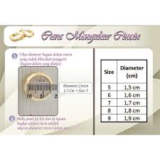 Jadi kalau sudah biasa memakai cincin, tinggal ukur aja diameter dalamnya menggunakan penggaris. Cara Mengukur Cincin Shopee Indonesia
