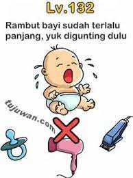 Waktu tidur siang sudah selesai, sudah waktunya minum susu. Brain Out Rambut Bayi Sudah Terlalu Panjang Yuk Digunting Dulu Jawaban Brain Out Di Peringkat 132 Tujuwan Com