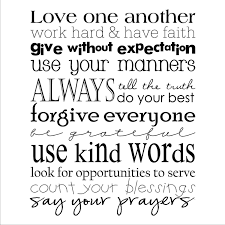 Love One Another House Rules Vinyl Lettering Wall Decal Etsy First Love Wall Quotes Words