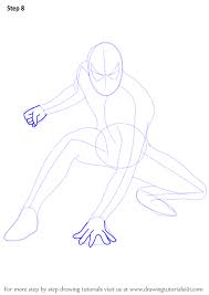 Drawing spiderman step by step. Learn How To Draw Spiderman Spiderman Step By Step Drawing Tutorials Spiderman Drawing Spiderman Sketches Drawing Superheroes