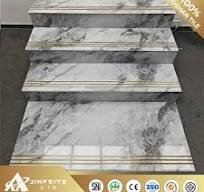 Best Selling Marble Look Porcelain Staircase Tile for Luxury Home Decor  Cheap Price