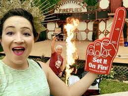 Foam hands are super flammable 🔥...