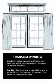 How To Hang Curtains 101 Transom Windows Transom Window Treatments Window Treatments Living Room