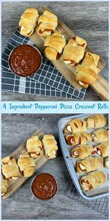 4 Ingredient Pepperoni Pizza Crescent Rolls Recipe Crescent Roll Pizza Crescent Rolls Pepperoni Pizza