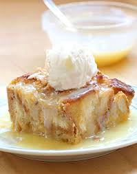 When lumps are gone, beat in cocoa. White Chocolate Bread Pudding Cakescottage