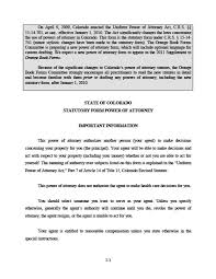 Obtaining a power of attorney (form) is easy, all you need to do is decide which type of form best suits your needs. Colorado Durable Financial Power Of Attorney Form Power Of Attorney Power Of Attorney