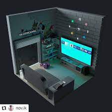 Gamingsetups On Instagram Awesome 3d Room Follow Gamingforsetups For More 3d Setups Tag Your Friend Beautiful Game Room Design Gaming Room Setup Room Setup