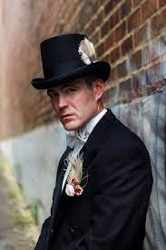 1920s Groom In Top Hat Wedding Top Hat Theatre Wedding Halloween Bride