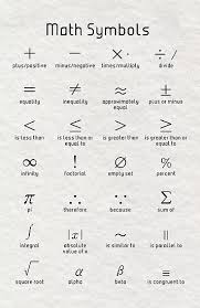Maths Symbols Poster By Coolmathposters Math Methods Studying Math Math Vocabulary