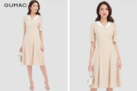Những mẫu váy xòe liền thân công sở ĐẸP lịch thiệp - Báo Thái Bình điện tử