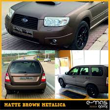 Matte Brown Metalica Emas Garaj Arac Kaplama Bursa Garaj Arac