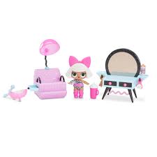 L O L Surprise Furniture Salon Playset With Diva Doll 10 Surprises Walmart Com Walmart Baby Cribs Walmart Kids Baby Cribs