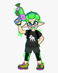 I thought it would be fun to learn how to draw an inkling in squid form. Cartoon Green Fictional Character Clip Draw Inkling Boy Splatoon 2 Hd Png Download Transparent Png Image Pngitem