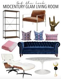 It has all the natural elements that have simple lines. Stefanie S Home Midcentury Glam Living Room Reveal Thestylesafari