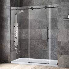 Ideally the size is 72 x 36. á… Woodbridge Frameless Shower Doors 68 72 Width X 76 Height With 3 8 10mm Clear Tempered Glass In Matte Black Finish Woodbridge