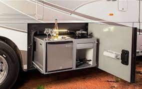 A mattress thrown in the back, a sleeping platform with storage underneath, an suv camper conversion kit or a rooftop or suv tent. 10 Amazing Rvs Outdoor Entertaining Kitchens