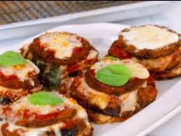 Eggplant Parmesan Towers Recipe Tricia Yearwood Recipes Food Network Recipes Trisha Yearwood Recipes