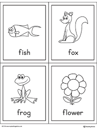 Available for both rf and rm licensing. Letter F Words And Pictures Printable Cards Fish Fox Frog Flower Myteachingstation Com