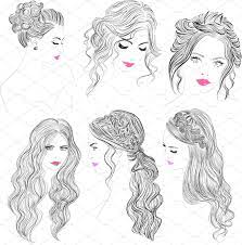 Romantic Hairstyles Girl Hair Drawing Drawing Hair Tutorial Hair Sketch