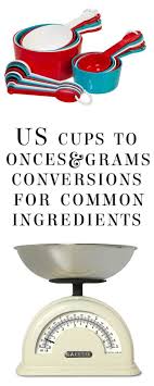 Cup (cup) is a unit of volume used in cooking system. Us Cups To Ounces Grams For Common Ingredients Erren S Kitchen