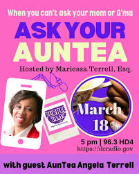 🙋🏽‍♀️Question #20 Should I attend an all girls HS?🫖 AunTea Adia  @adiebug18 has the answer ☕️Adia Coleman is an Intellectual Property  Manager in the Office of Research at @howard1867. 🎧Listen to AunTea
