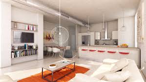 This is a wooden loft staircase design which has a side ladder and has desks below the steps of the staircase. Spacious Loft Decorating Ideas Interior Design Explained