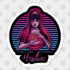 In the ancient greek religion, hestia is the virgin goddess of the hearth, the right ordering of domesticity, the family, the home, and the. Vintage Retro 80s Hestia Goddess Greek Mythology Gift Hestia Aufkleber Teepublic De