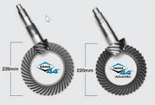 Dana 44™ Axle - Ring Gear Size Difference