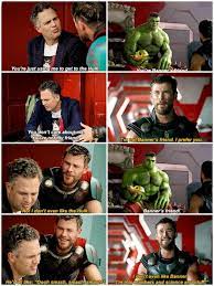 This Is So Funny Talking Thor You Are Not Good Guys Any More Haha Thor Hulk Banner Marvel Cosplayclass Marvel Jokes Marvel Funny Marvel Superheroes
