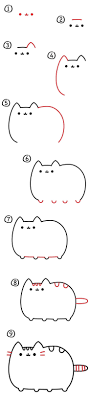 How To Draw Pusheen The Cat Catdibujo Catsdiydrawing Art For Kids Hub Easy Drawings Pusheen Cat