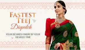 Here comes the joyous and traditional indian festival of teej back again. Teej 2021 Clothing Buy Teej Festival Wear Online Utsav Fashion