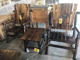 Be Sure To Pick Up One Of Our Char Log Rockers At Your Local Heb Store Before They Re All Gone From The Holiday Rush Rustic Furniture Home Decor Furniture