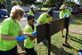 Oahu Chapter Community Service - Kapiolani Park Beautification