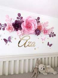 How to make tissue paper flowers. Nursery Paper Flowers Paper Flowers Over The Crib Baby Paper Flowers Paper Flower Wall Paper Flowers Diy